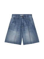 JEANS CORTO W ALTA OLYMPIABLUE DARK USED WASH