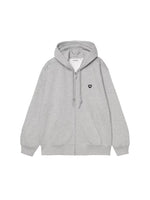 FELPA HOODED W SMALL HEART PATCH