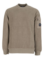 FELPA GIROCOLLO SWEATSHIRTS CREW NECK IN BRUSHED EMERIZED DIAGONAL FLEECE