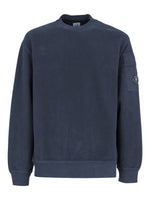 FELPA GIROCOLLO SWEATSHIRTS CREW NECK IN BRUSHED EMERIZED DIAGONAL FLEECE