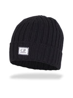 CUFFIA EXTRAFINE MERINO WOOL LOGO BEANIE
