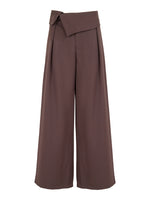 PANTALONE WIDE FIT RISVOLTO IN VITA
