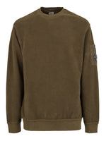 FELPA GIROCOLLO BRUSHED EMERIZED DIAGONAL FLEECE