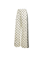 SATIN POLKADOTS WIDE LEG PANTS