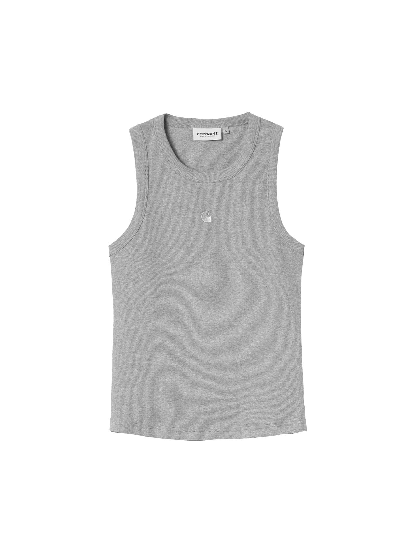 TOP W PHILIPS RIBBINGGREY HEATHER