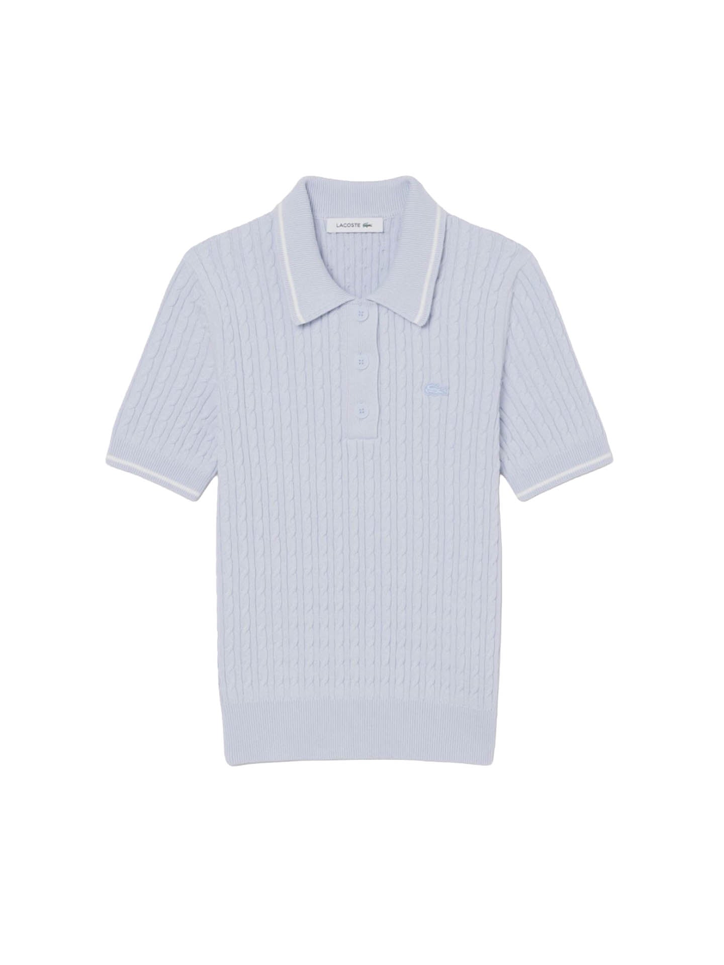 POLO IN MAGLIA TRECCIA