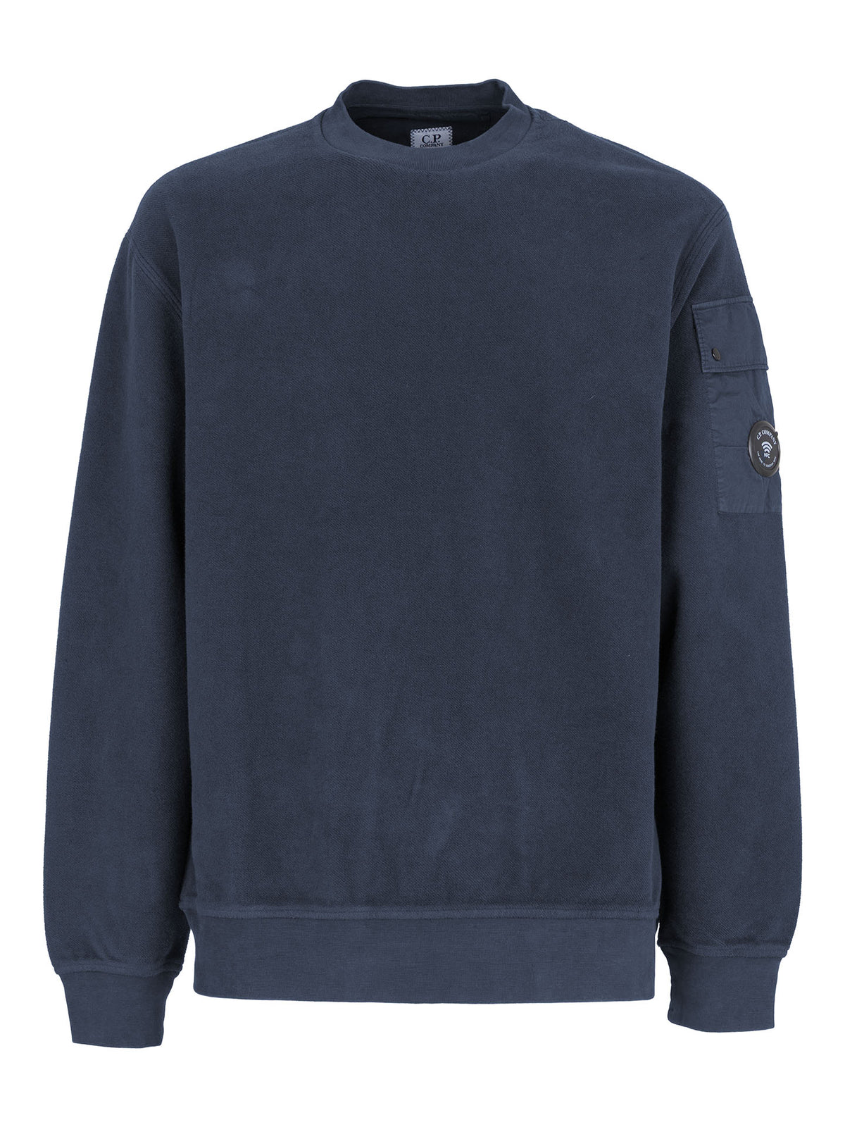FELPA GIROCOLLO SWEATSHIRTS CREW NECK IN BRUSHED EMERIZED DIAGONAL FLEECE