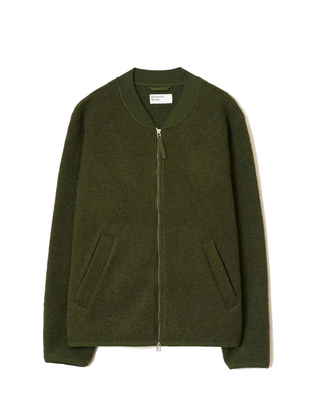 CARDIGAN ZIP BOMBER