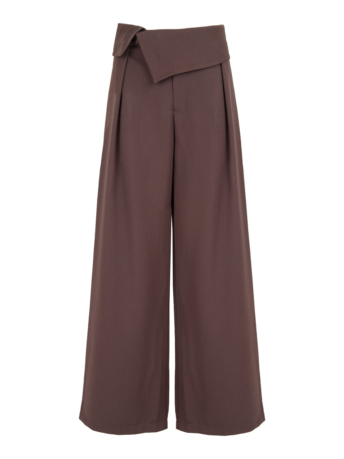 PANTALONE WIDE FIT RISVOLTO IN VITA