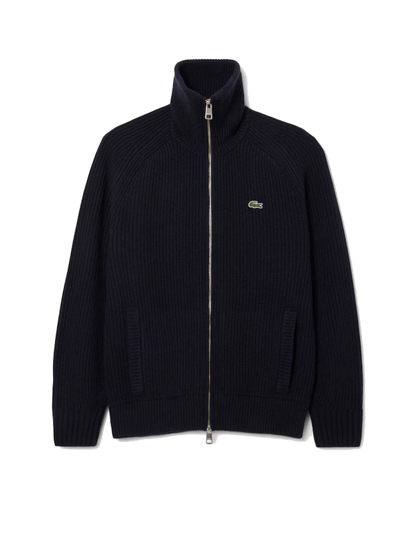 MAGLIA FULL ZIP HEAVY RIBBED WOOL ZIP NECK