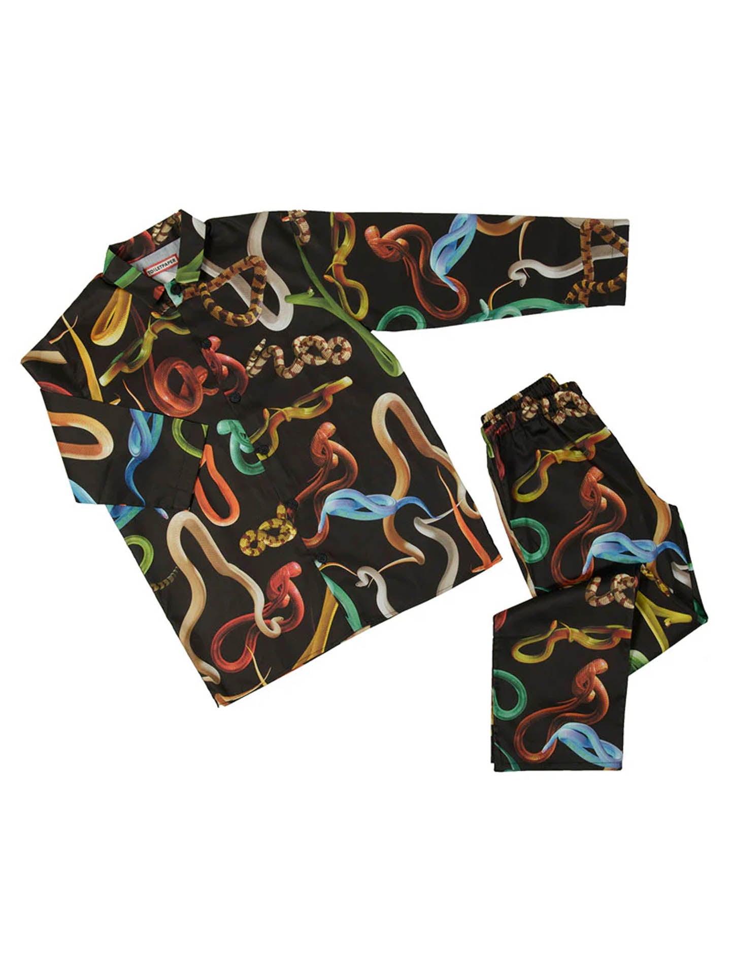 TOILETPAPER PIGIAMA SNAKES/NERO L/XL