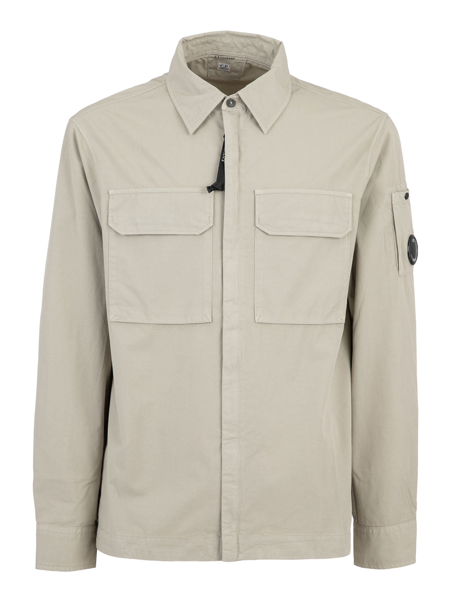 OVERSHIRT ORGANIC GABARDINE ZIPPED LENS