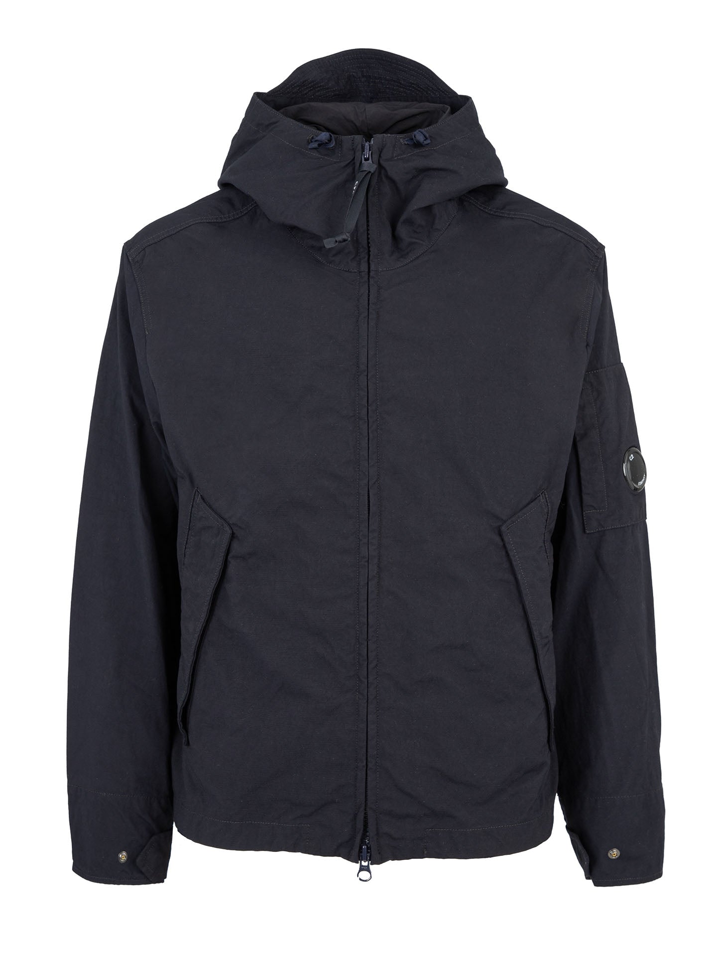GIACCA TWILL HOODED LENS JACKET