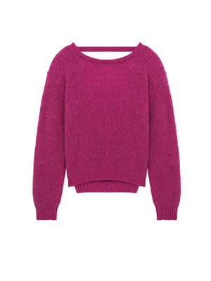 CREW BACK V WOMAN  SWEATER SW 